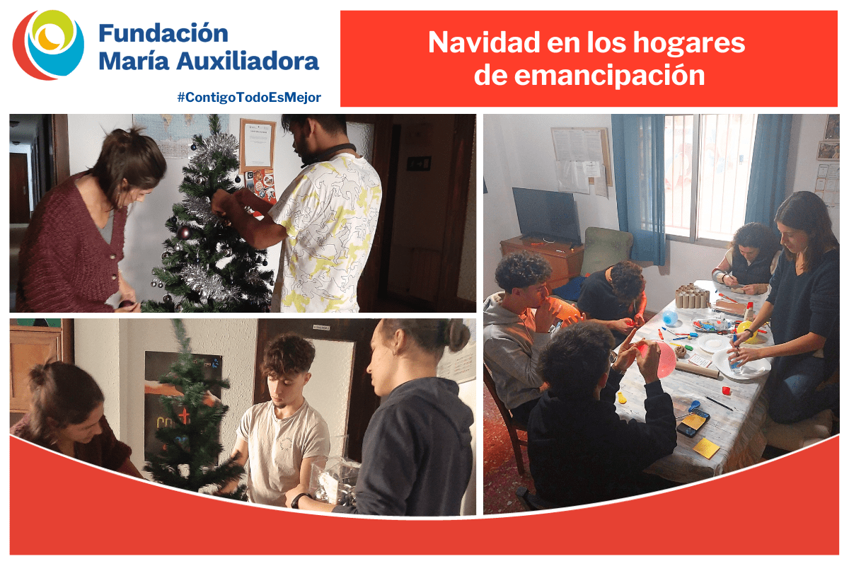 Navidad en los hogares de emancipación de Fundación María Auxiliadora