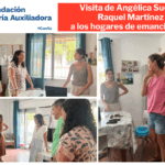 Visita de Angélica Such y Raquel Martínez a los Hogares de Emancipación
