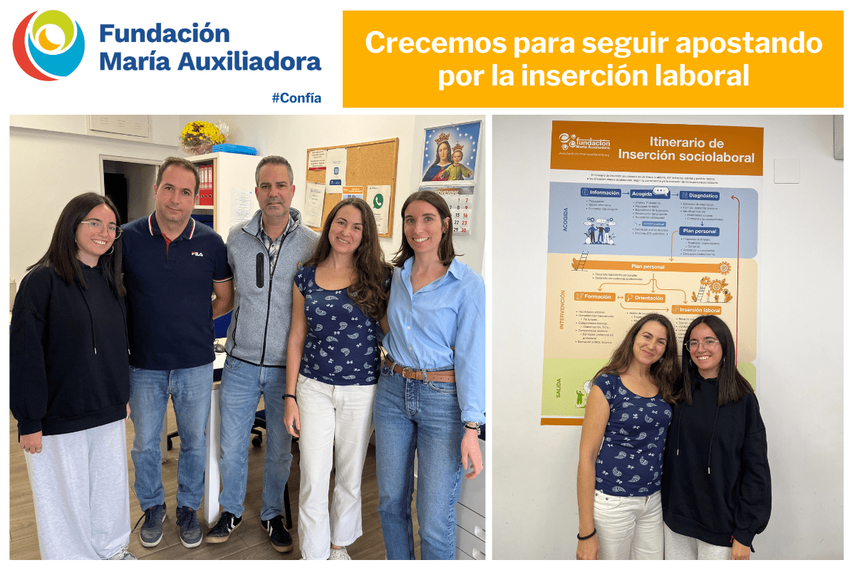 Crecemos para seguir apostando por la inserción laboral